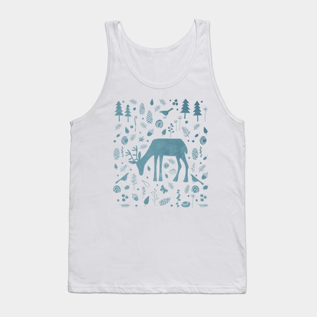 Deer and Forest Things Tank Top by NicSquirrell